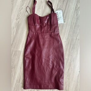 GUESS MAROON DRESS